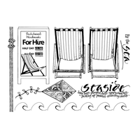 Crafty Individuals - Unmounted Rubber Stamp - 454 - By the Sea