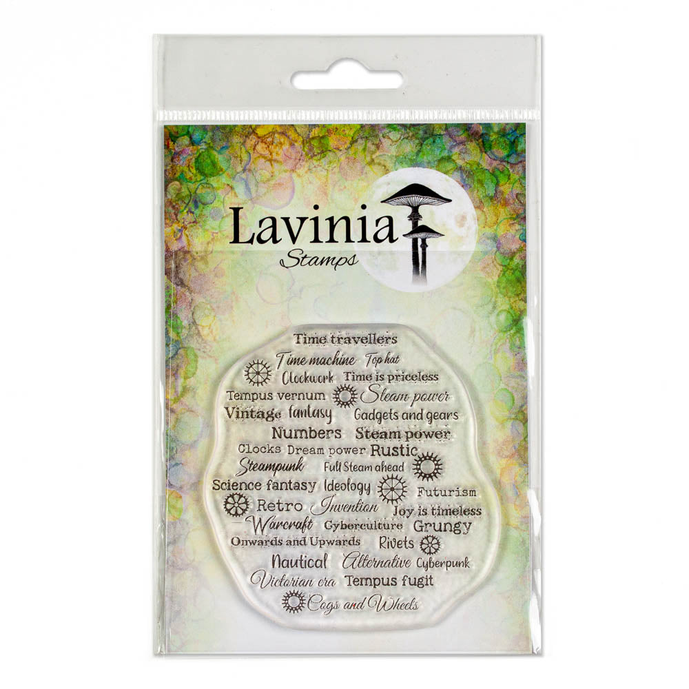 Lavinia - Clear Polymer Stamp - Sentiment - Steampunk Script - LAV782  (retired)