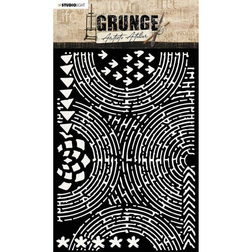 Studio Light - A5 - Grunge - Artist's Atelier Collection - Stencil/Mask - Circles - Mask14