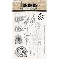 Studio Light - A5 - Grunge - Clear Stamp Set - Artist's Atelier Collection - Painter - Stamp31