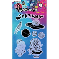 Studio Light - Art By Marlene - Out of This World - A5 Clear Stamp Set - Space Cats - ABM-OOTW-STAMP71