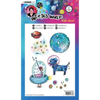 Studio Light - Art By Marlene - Out of This World - A5 Clear Stamp Set - Walk About - ABM-OOTW-STAMP69