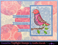 That's Crafty! - Clear Stamp Set - Melina's ATC Backgrounds Stamp Set - Melina Dahl