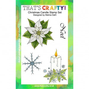 That's Crafty! - Melina Dahl - Clear Stamp Set - Christmas Candle