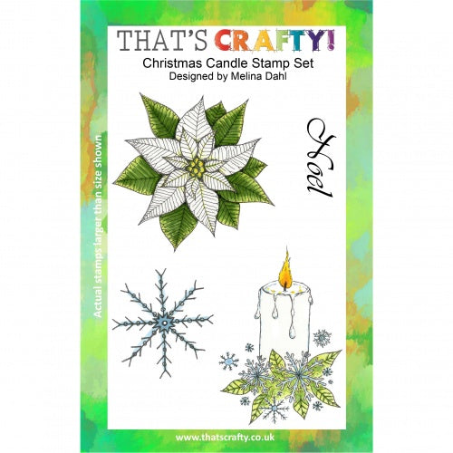 That's Crafty! - Melina Dahl - Clear Stamp Set - Christmas Candle