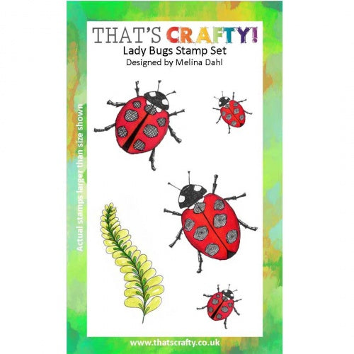 That's Crafty! - Melina Dahl - Clear Stamp Set - Lady Bugs
