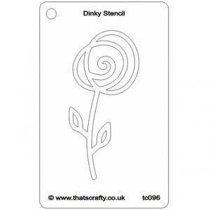 That's Crafty! - Stencil - Spiral Flower - TC096