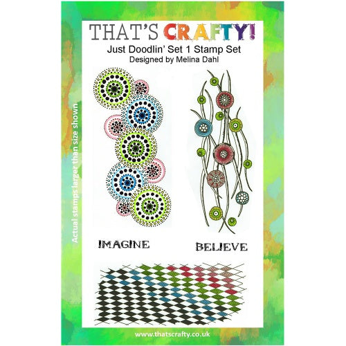 That's Crafty! - Melina Dahl - Clear Stamp Set - Just Doodlin' Set 1