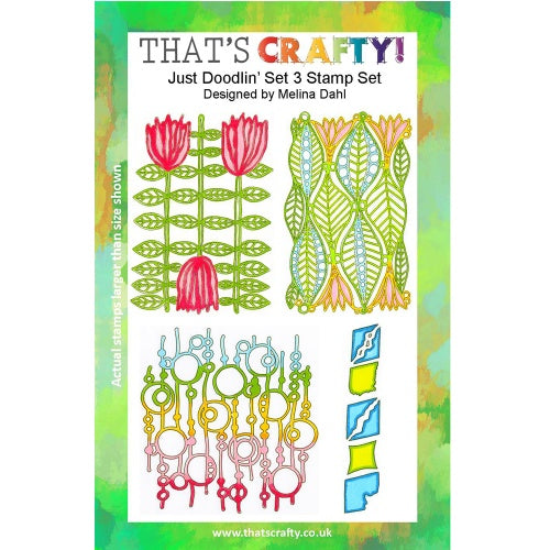 That's Crafty! - Melina Dahl - Clear Stamp Set - Just Doodlin' Set 3