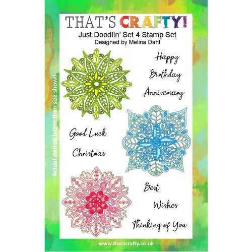 That's Crafty! - Melina Dahl - Clear Stamp Set - Just Doodlin' Set 4
