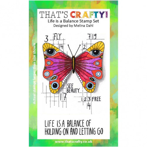 That's Crafty! - Melina Dahl - Clear Stamp Set - Life is a Balance
