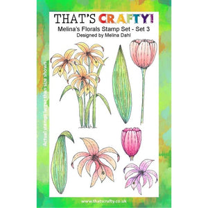 That's Crafty! - Melina Dahl - Clear Stamp Set - Florals Set 3
