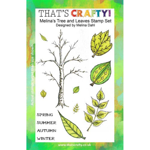That's Crafty! - Melina Dahl - Clear Stamp Set - Melina's Tree and Leaves