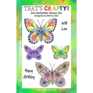 That's Crafty! - Melina Dahl - Clear Stamp Set - Zen Butterflies