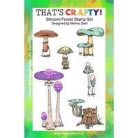 That's Crafty! - Melina Dahl - Clear Stamp Set - Shroom Forest