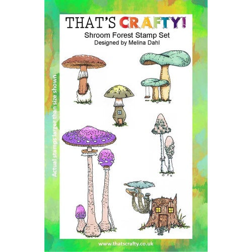 That's Crafty! - Melina Dahl - Clear Stamp Set - Shroom Forest