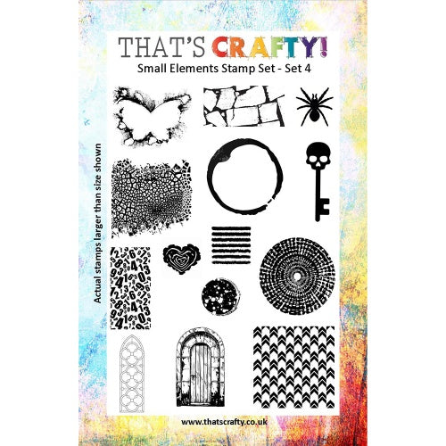 That's Crafty! - Clear Stamp Set - Small Elements Set 4