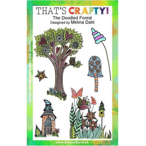 That's Crafty! - Melina Dahl - Clear Stamp Set - The Doodled Forest
