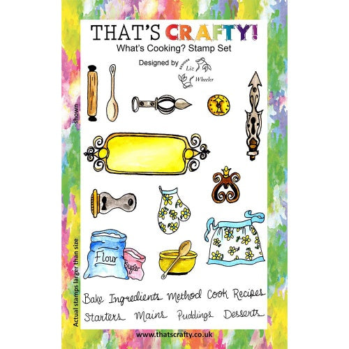 That's Crafty! - Clear Stamp Set - Liz Wheeler - What's Cooking?