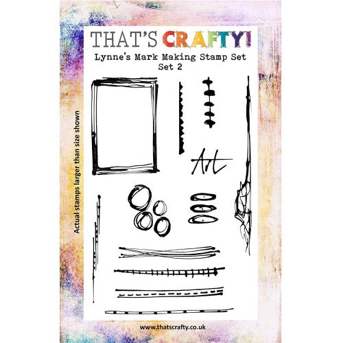 That's Crafty! - Lynne Moncrieff - Clear Stamp Set - Lynn's Mark Making Stamps Set 2