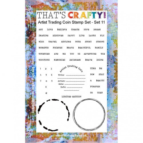 That's Crafty! - Clear Stamp Set - ATC Coins Set 11