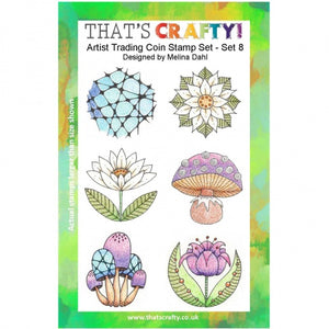 That's Crafty! - Clear Stamp Set - ATC Coins Set 8