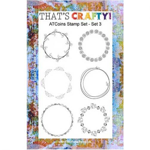 That's Crafty! - Clear Stamp Set - ATC Coins Set 3