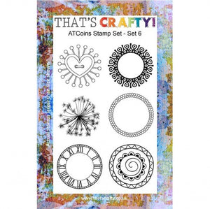 That's Crafty! - Clear Stamp Set - ATC Coins Set 6