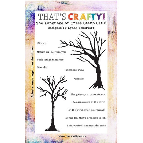 That's Crafty! - Lynne Moncrieff - Clear Stamp Set - The Language of Trees Set 2