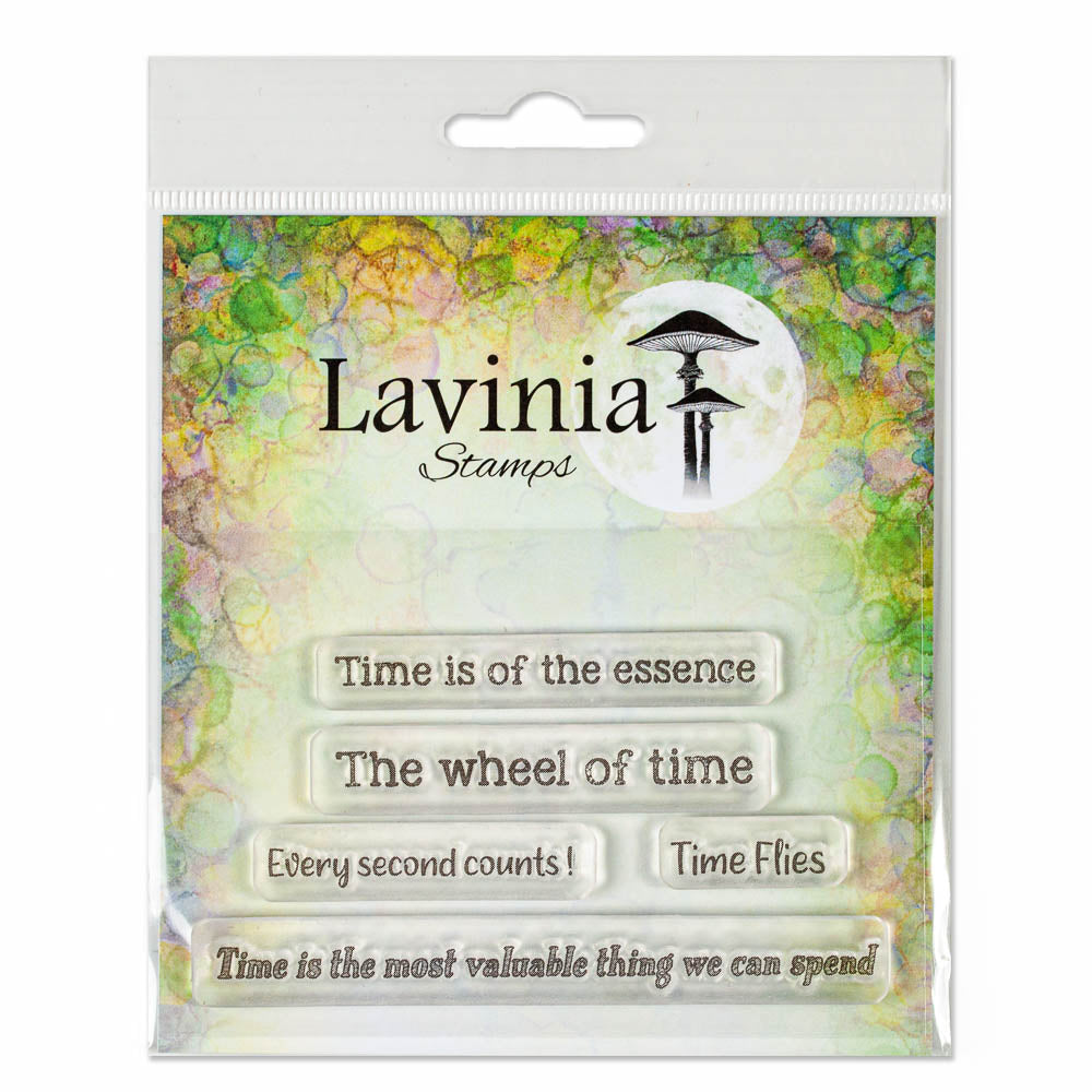 Lavinia - Clear Polymer Stamp - Sentiment - Time Flies - LAV783  (retired)