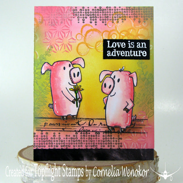 AALL & Create - A6 - Clear Stamps - 345 - Bacon - Janet Klein