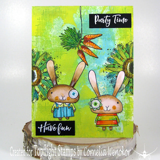 AALL & Create - A7 - Clear Stamps - 678 - Janet Klein - Hippity Hoppity