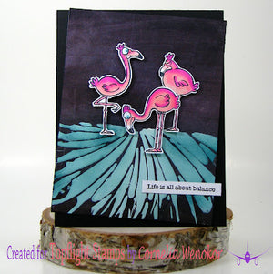 AALL & Create - A7 - Clear Stamps - 617 - Janet Klein - Flaming