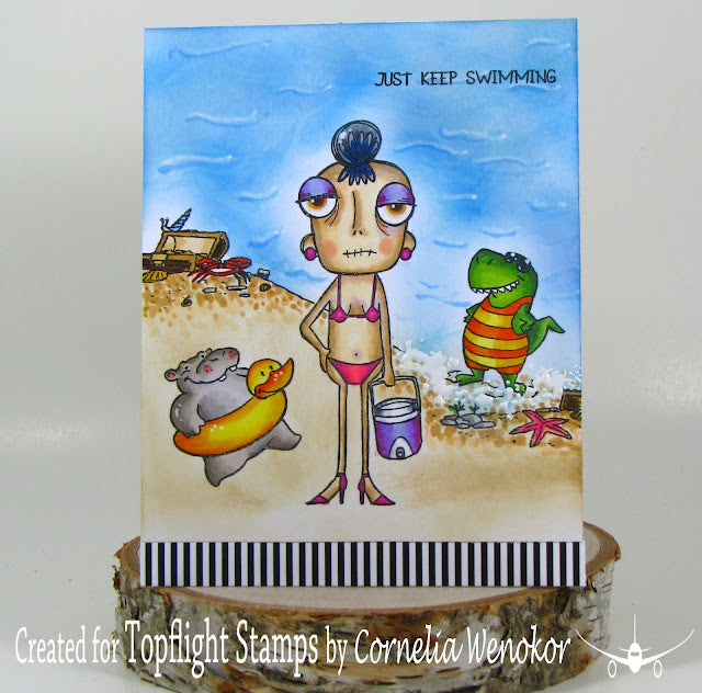 AALL & Create - A6 - Clear Stamps - 247 - At the Beach