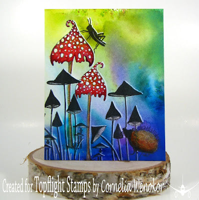 Lavinia - Spotty Toadstools - Clear Polymer Stamp