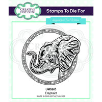 Creative Expressions - Rubber Cling Stamp - Sue Wilson Safari Collection - Elephant