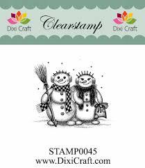 Dixi Craft - Clear Stamp - Snow Couple