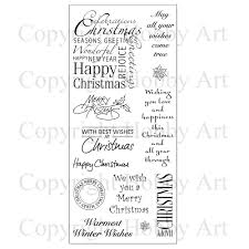 Hobby Art Stamps - Clear Polymer Stamp Set - Winter Wishes