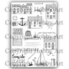 Hobby Art Stamps - Clear Polymer Stamp Set - A5 - Harbour