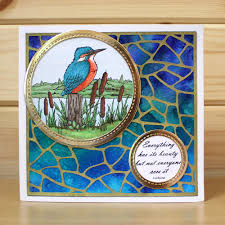 Hobby Art Stamps - Clear Polymer Stamp Set - Kingfishers