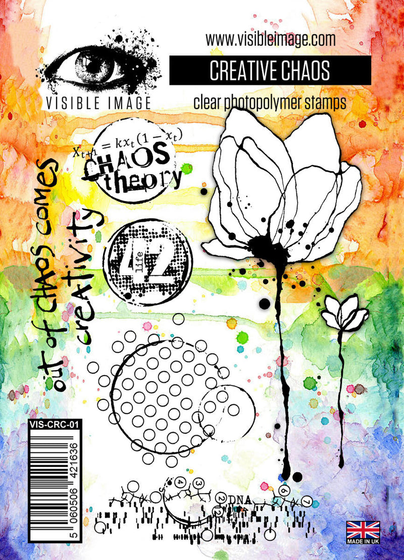 Visible Image -  A6 - Clear Polymer Stamp Set - Creative Chaos