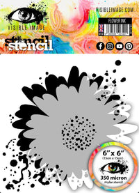 Visible Image - Flower Ink - Stencil