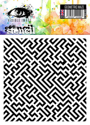 Visible Image - Geometric Maze - Stencil