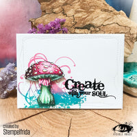 Visible Image - A6 - Clear Polymer Stamp Set - Totally Toadstools