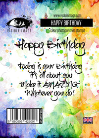 Visible Image - Happy Birthday - Clear Polymer Stamp Set