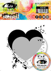 Visible Image - Heart Ink - Stencil