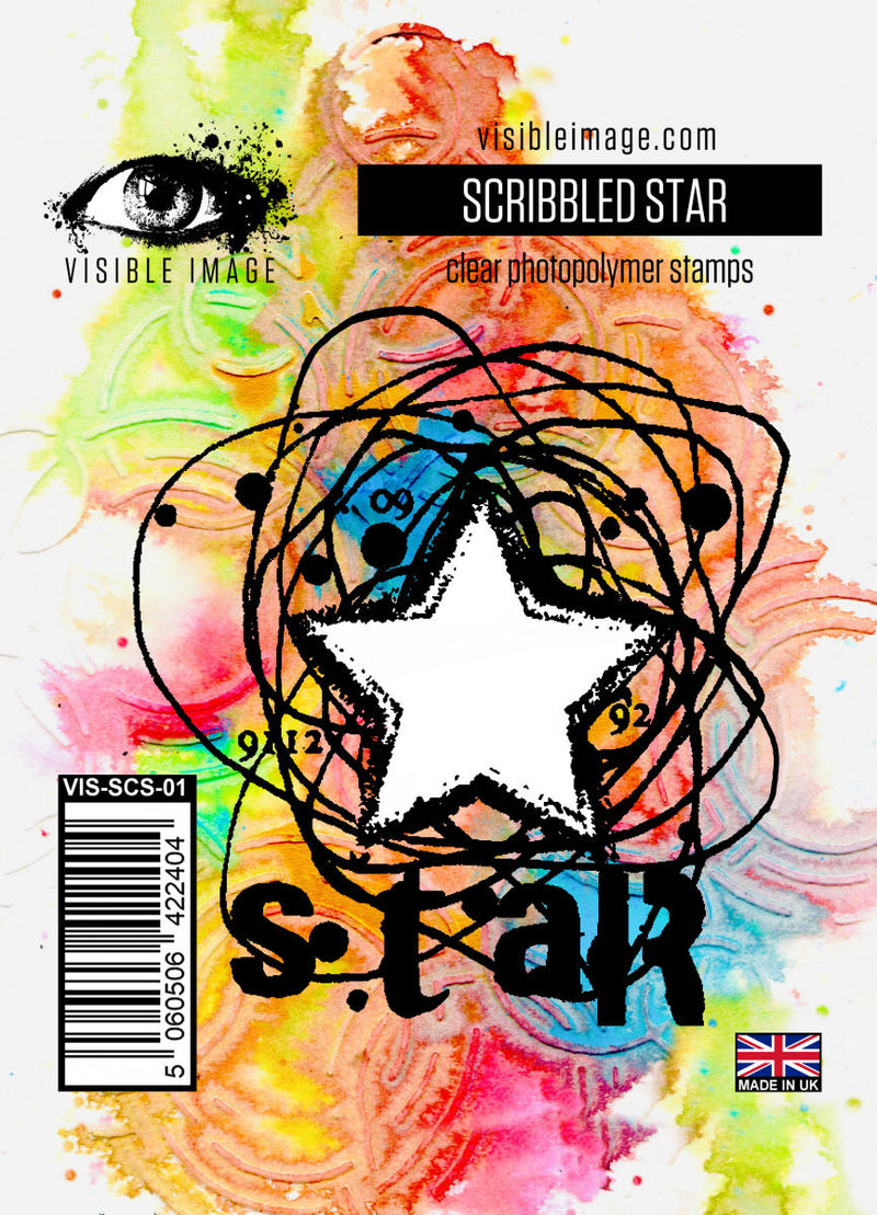 Visible Image - Scribbled Star - Clear Polymer Stamp Set