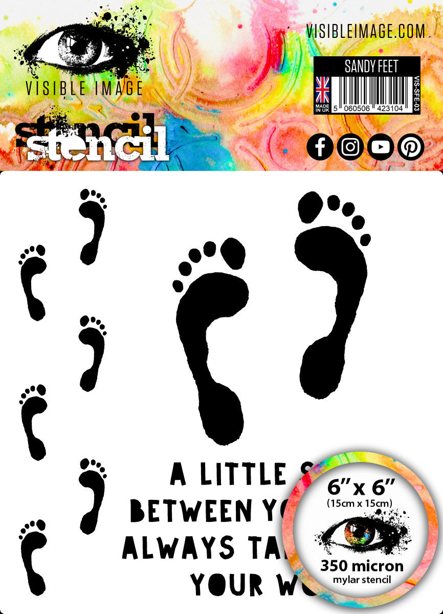 Visible Image - Stencil - Sandy Feet