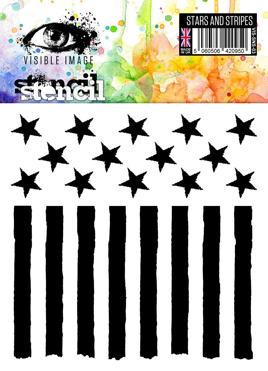 Visible Image - Stars and Stripes - Stencil