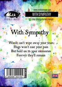 Visible Image - With Sympathy - Clear Polymer Stamp Set